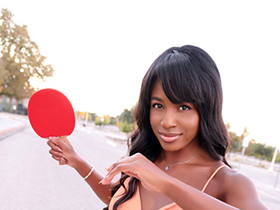 ロスのスポーツ施設でナンパした黒人アスリートが卓球選手!?最強くびれの美ボディをいただきます!!ニコール(29) サンプル動画サムネイル